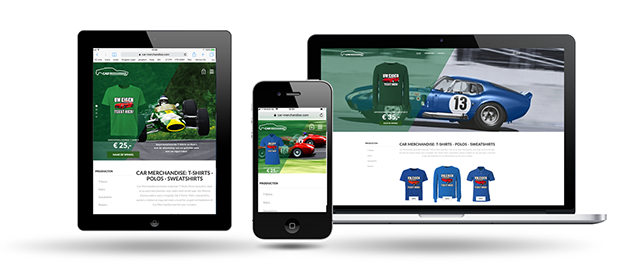 Car merchandise by Webdesign Maastricht